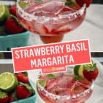 Strawberry Basil Margarita | Stress Baking