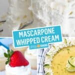 Stabilized Mascarpone Whipped Cream Frosting | Stress Baking