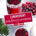 Cranberry Mimosas | Stress Baking