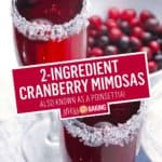Cranberry Mimosas | Stress Baking