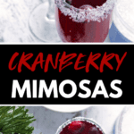 Cranberry Mimosas Pinterest image