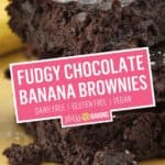 Fudgy Chocolate Banana Brownies | Stress Baking