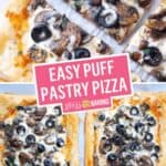Easy Puff Pastry Pizza | Stress Baking