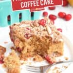 Paleo Cranberry Coffee Cake | Stress Baking