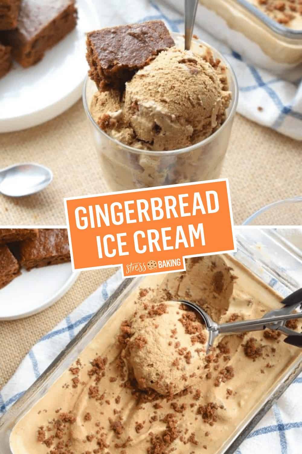 Gingerbread Ice Cream Stress Baking