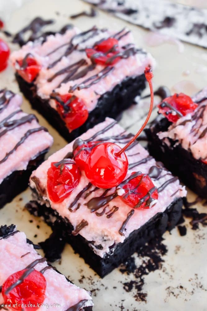 Small Batch Chocolate Covered Cherry Brownies