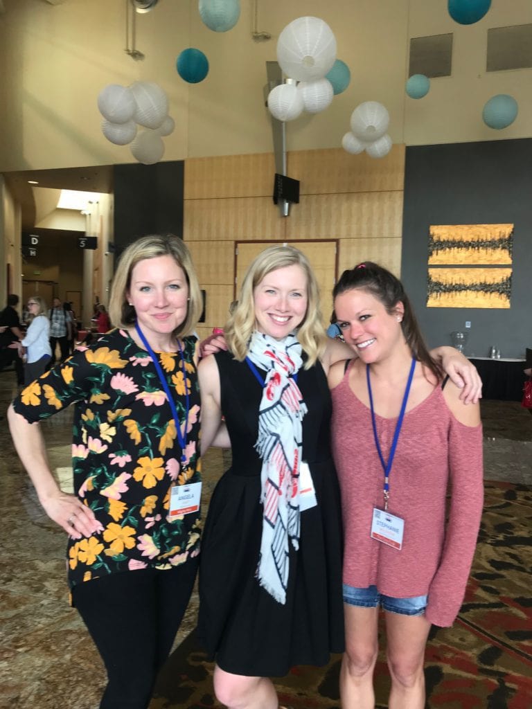 Angela of Mighty Mrs., Leslie of Stress Baking and Stephanie of The Cozy Cook