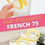 Easy and Elegant French 75 Cocktail