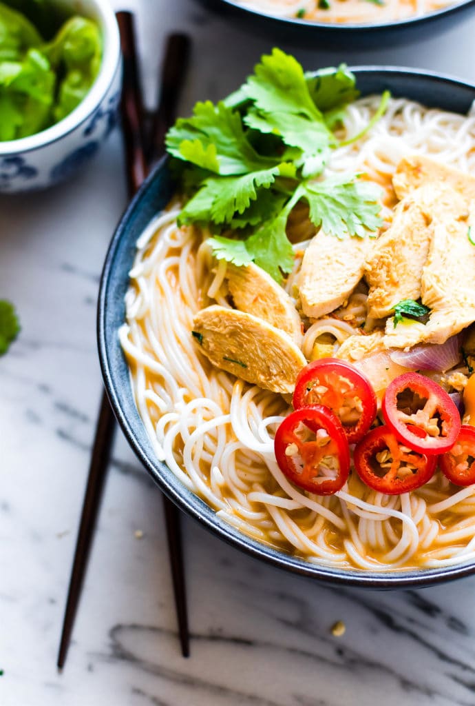 Spicy Almond Chicken Pho by Cotter Crunch