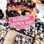 Blueberry Oatmeal Bars | Stress Baking