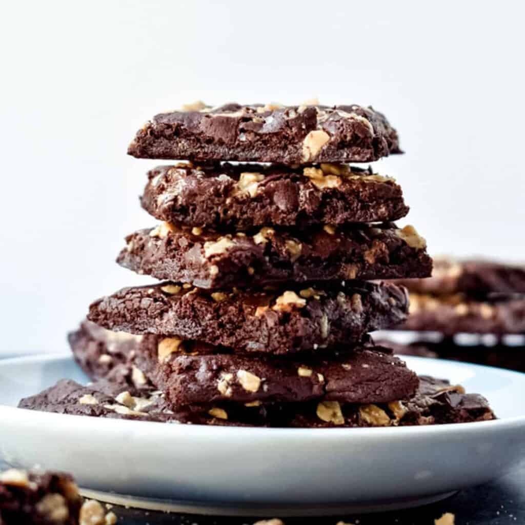 Salted Toffee Crunch Brownie Brittle Stress Baking