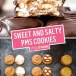 Sweet & Salty Chocolate Peanut Butter Cracker Cookies | Stress Baking