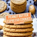 Peanut Butter Espresso Cookies | Stress Baking