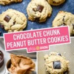 Chocolate Chunk Peanut Butter Cookies | Stress Baking