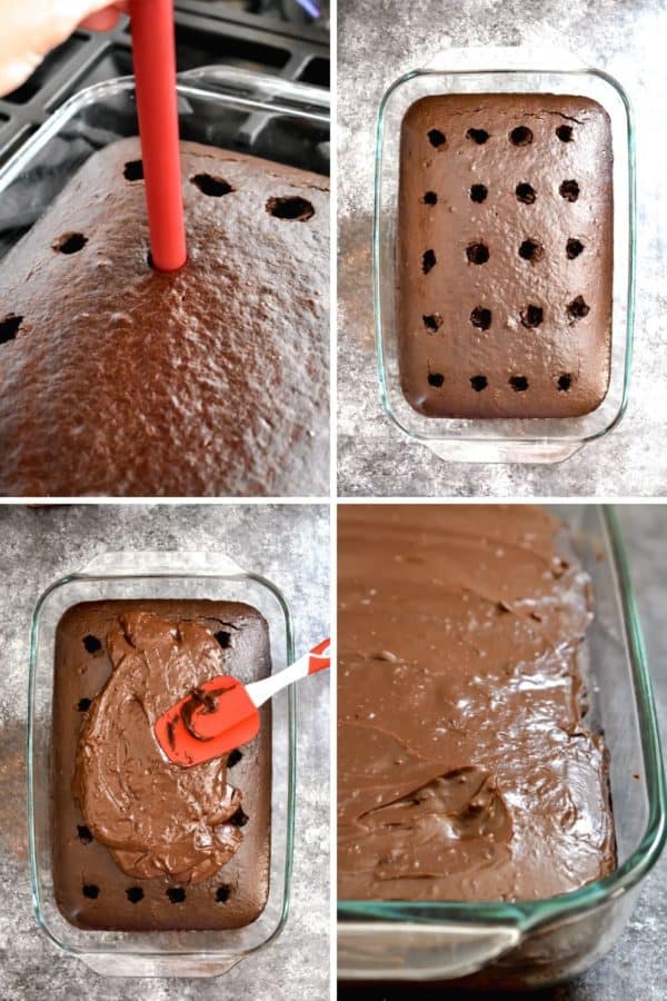 Jack and Coke Chocolate Poke Cake Stress Baking
