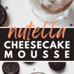 Nutella Cheesecake Mousse Pinterest image