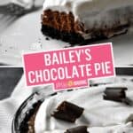 Bailey's Chocolate Pie | Stress Baking