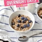 Easy Blueberry Muffin Overnight Oats | Stress Baking
