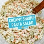 Creamy Shrimp Pasta Salad | Stress Baking