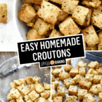 Easy Homemade Croutons | Stress Baking