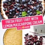 Fresh Fruit Tart with Lemon Mascarpone Cream | Stress Baking