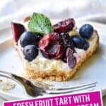 Fresh Fruit Tart with Lemon Mascarpone Cream | Stress Baking