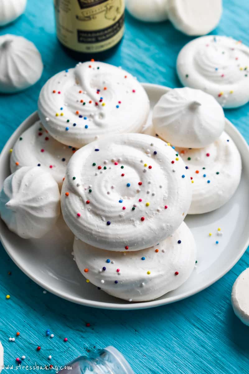 French Meringue Cookies | Stress Baking