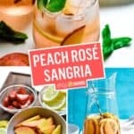 Peach Rosé Sangria | Stress Baking