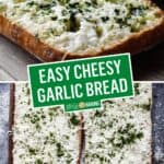 Easy Cheesy Garlic Bread | Stress Baking