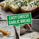 Easy Cheesy Garlic Bread | Stress Baking