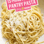 15-Minute Easy Pantry Pasta Pinterest image