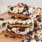 A stack of s'mores bark pieces