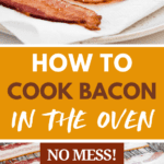 How to Cook Bacon In The Oven Pinterest image