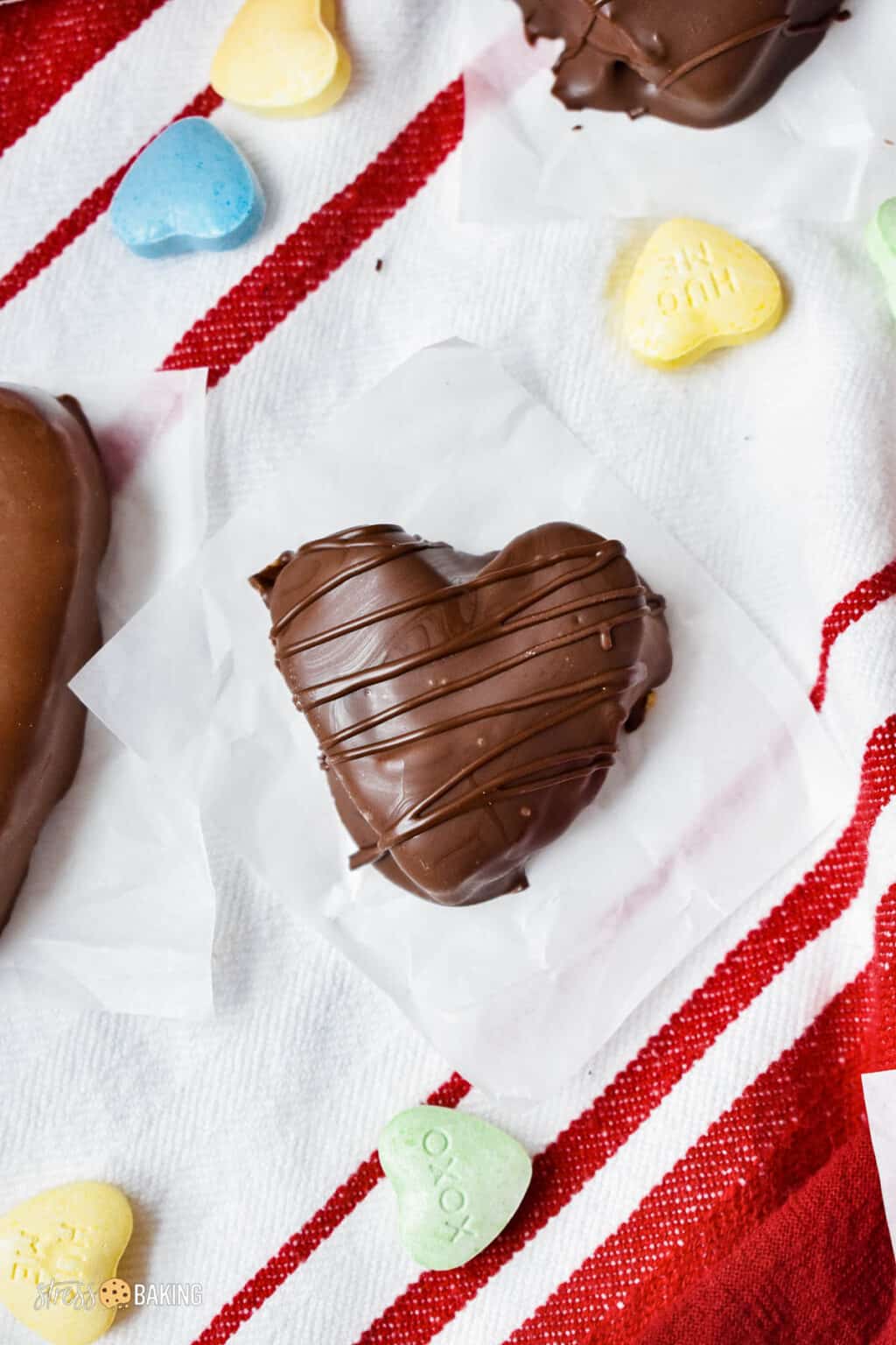 Homemade Reese's Peanut Butter Hearts | Stress Baking