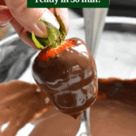 Chocolate Covered Strawberries Pinterest image