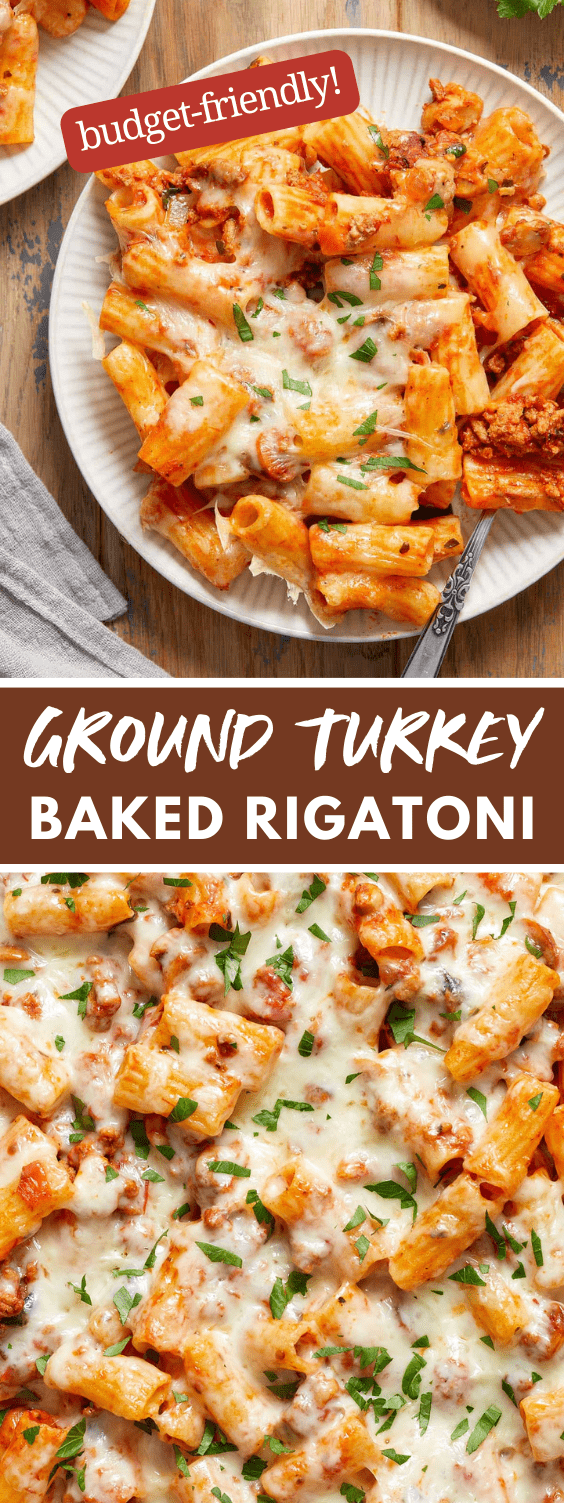 Turkey Rigatoni Ground Turkey Baked Rigatoni | Stress Baking