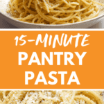 15-Minute Pantry Pasta Pinterest image