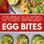Oven Baked Egg Bites Pinterest image