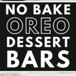 No Bake Oreo Dessert Bars Pinterest image